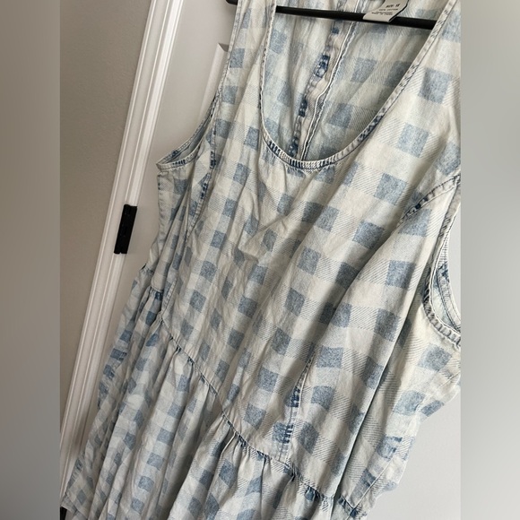 Love 2B free, 1x, plus, vintage, short dress, tunic top, plaid, fall, school - Picture 4 of 5